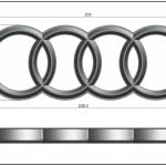Emblema Sportivo Audi per Griglia RS