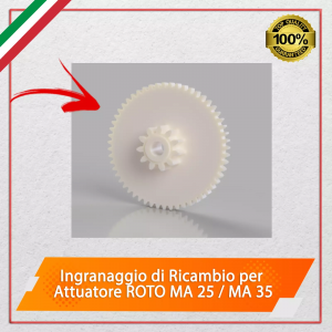 Ingranaggio di Ricambio per Attuatore ROTO MA 25 / MA 35