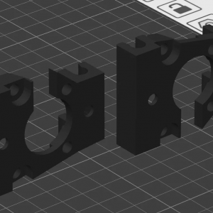 Staffa di montaggio per specchietti laterali (coppia) per Jeep XJ Cherokee